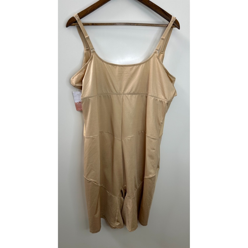 NWT Shape by Cacique Open Bust Thigh Shaper Level 3 Shaping Seamless Beige 26/28 - Picture 10 of 11
